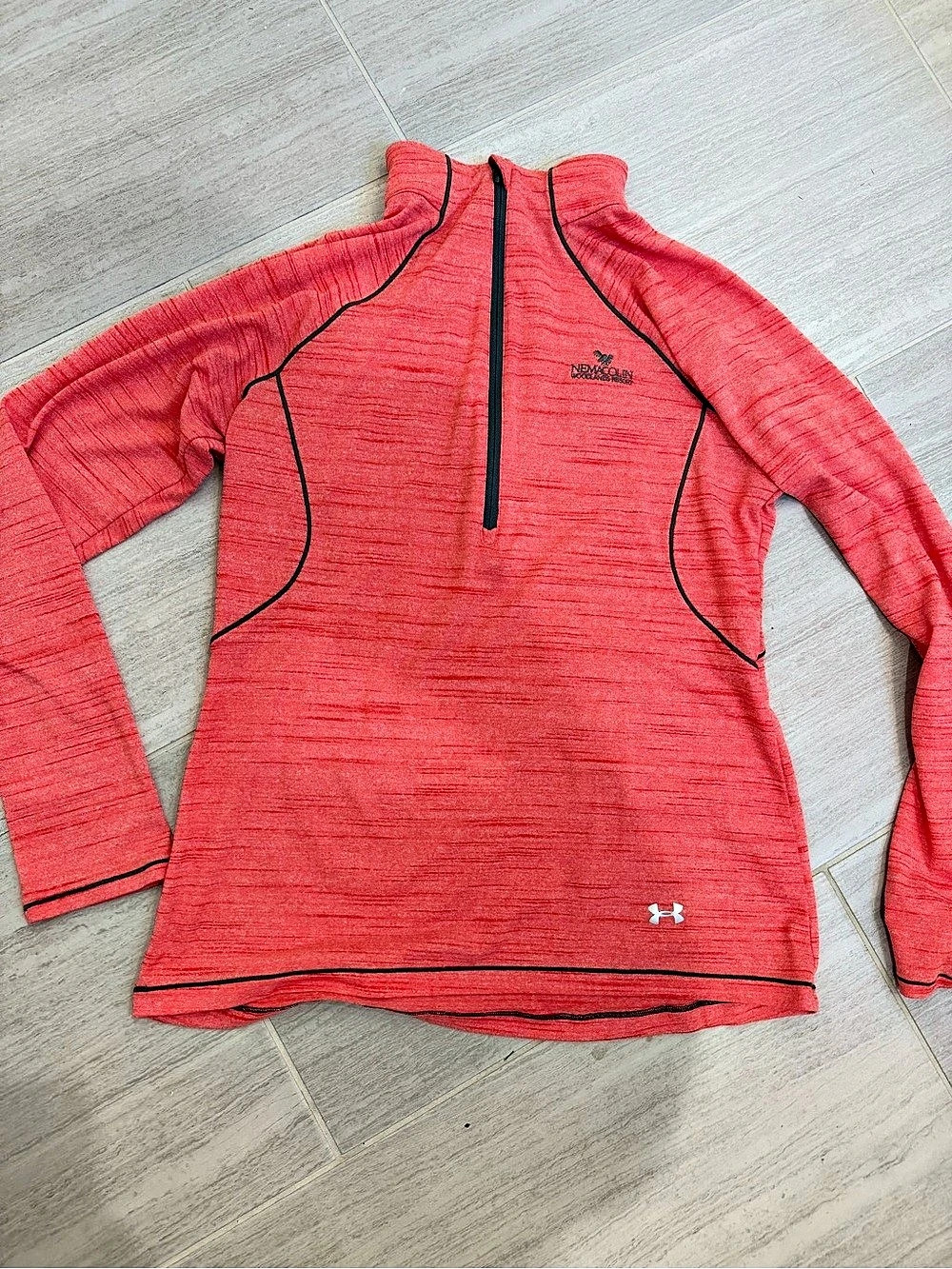 Under Armour Women's Red Athletic Half-Zip Pullover